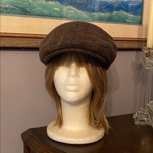 Brown Henschel Hat co newsboy style hat pre-owned
